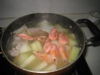 甜虾猪肝冬瓜汤怎么做好吃_甜虾猪肝冬瓜汤的做法